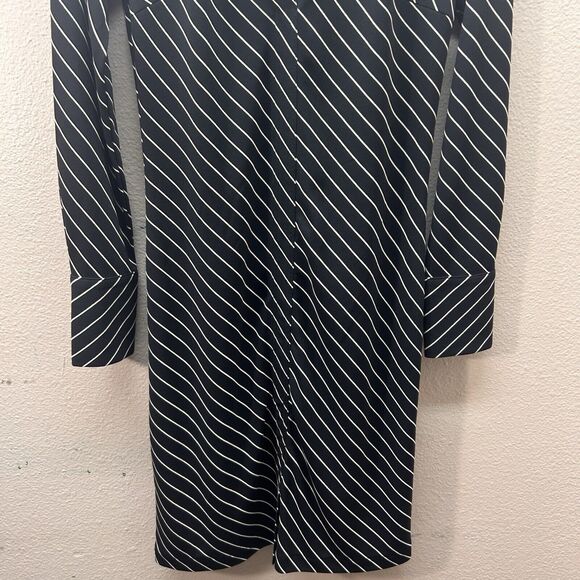 Vintage Express Dress SZ XS Striped Preppy Grunge 90s Y2K Academia Classy - Picture 3 of 8